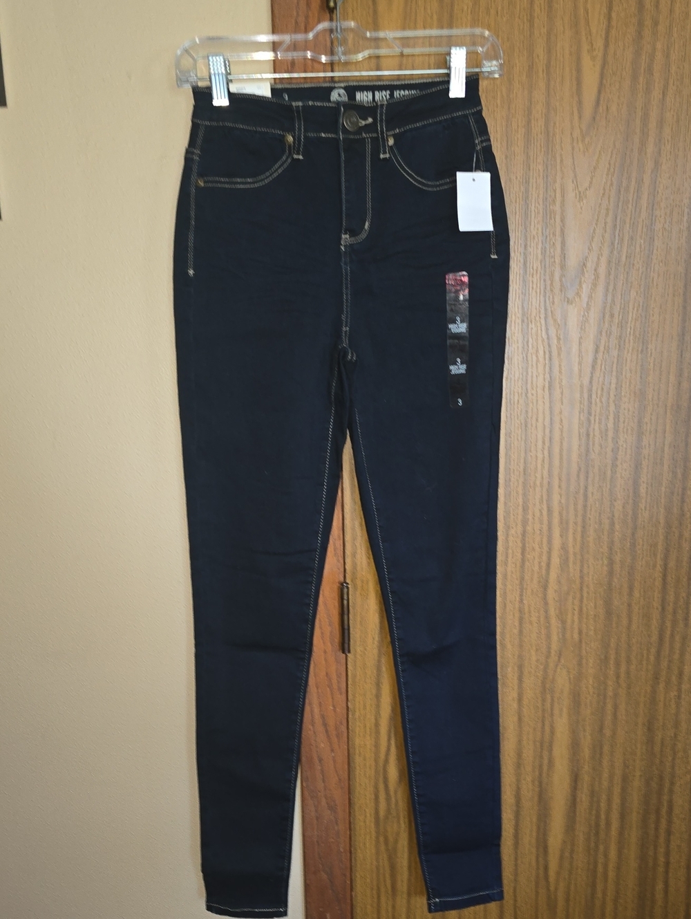 SO Black Skinny Jeans with Contrast Stitching